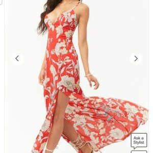 TROPICAL FLORAL MAXI DRESS       FOREVER 21 NWT